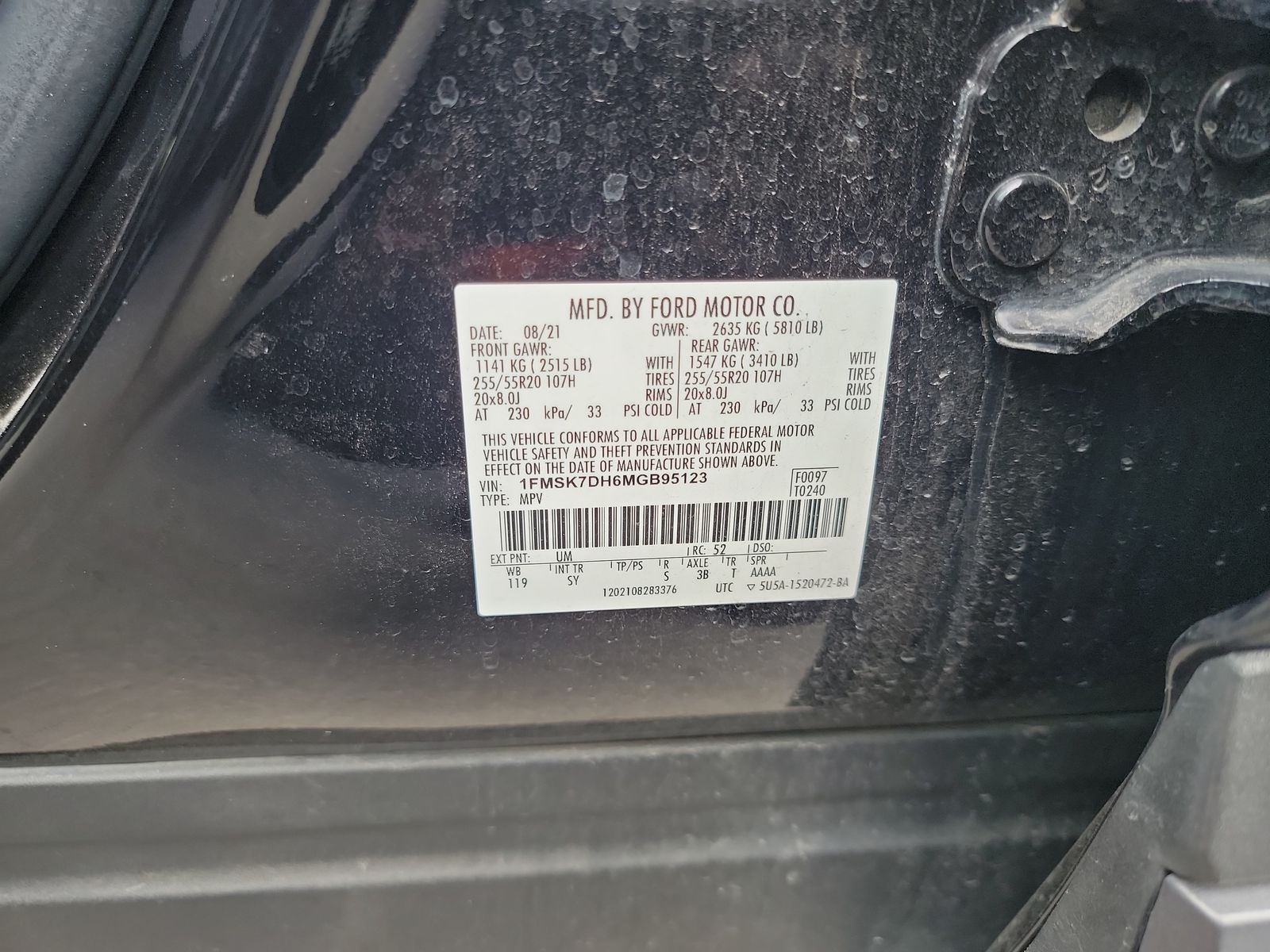 2021 Ford Explorer XLT RWD