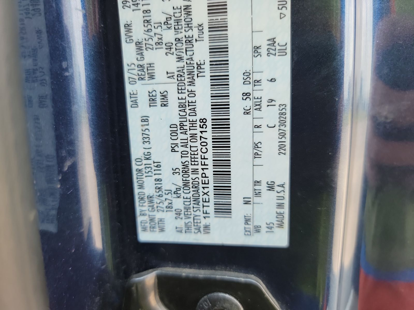 2015 Ford F-150 XLT AWD