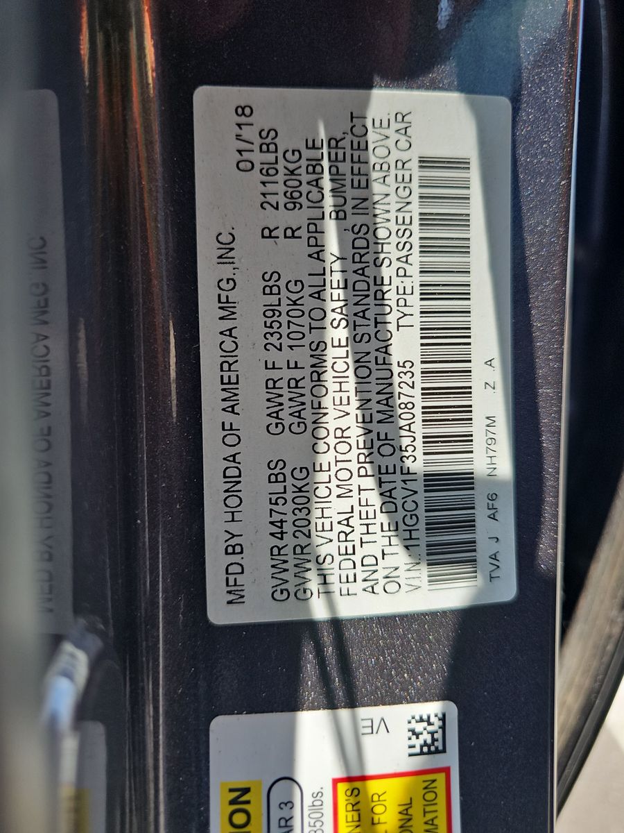 2018 Honda Accord Sport FWD