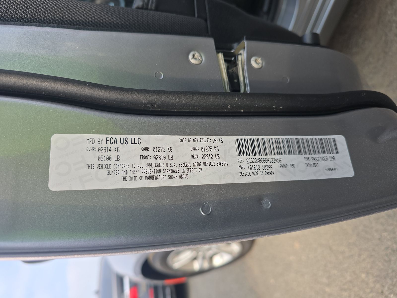 2016 Dodge Charger SE FWD