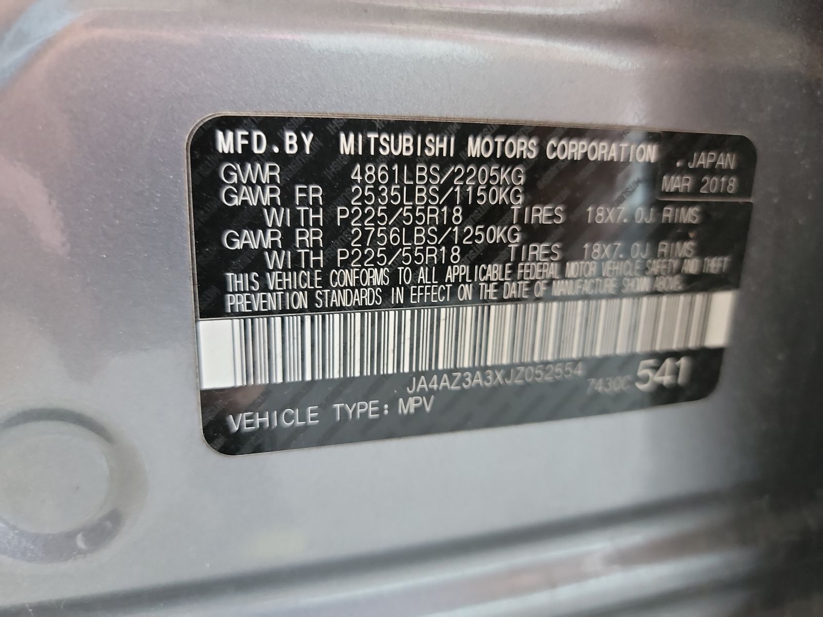 2018 Mitsubishi Outlander SE AWD