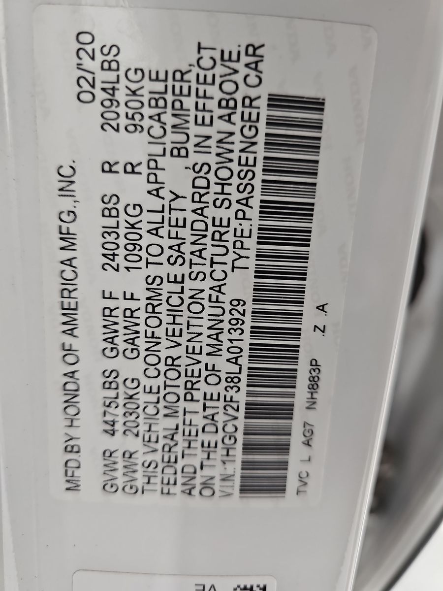 2020 Honda Accord Sport FWD