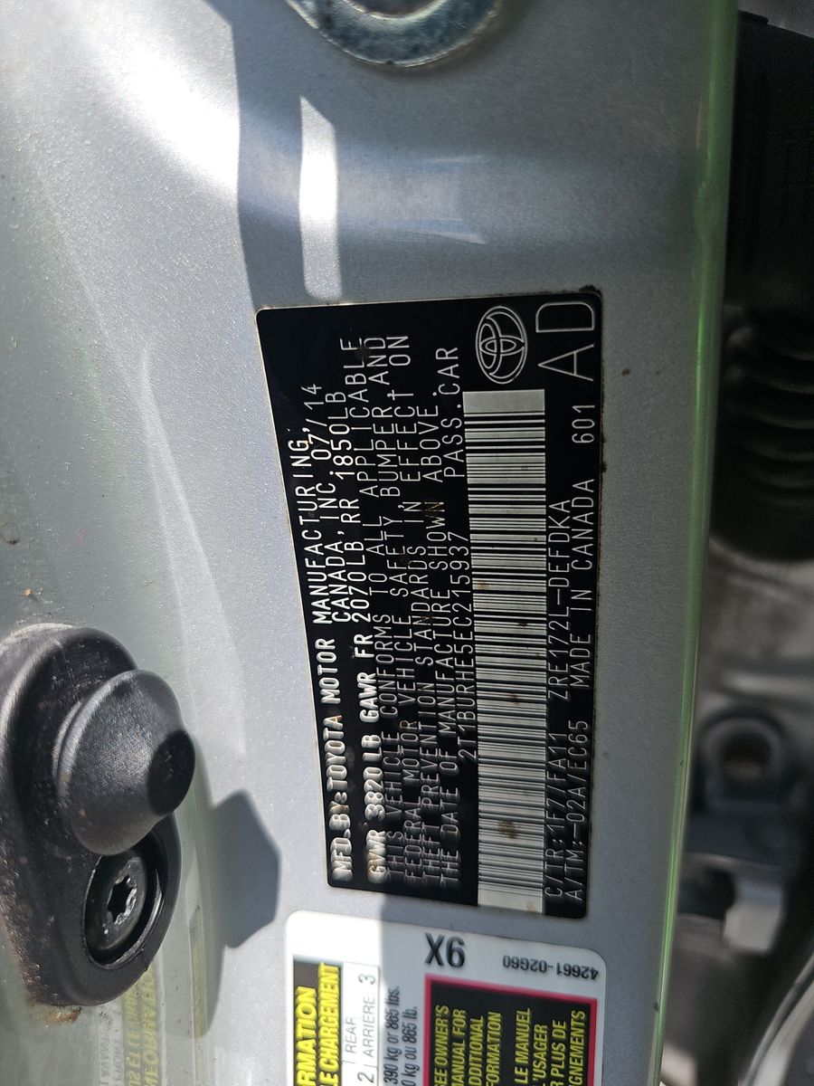 2014 Toyota Corolla L FWD