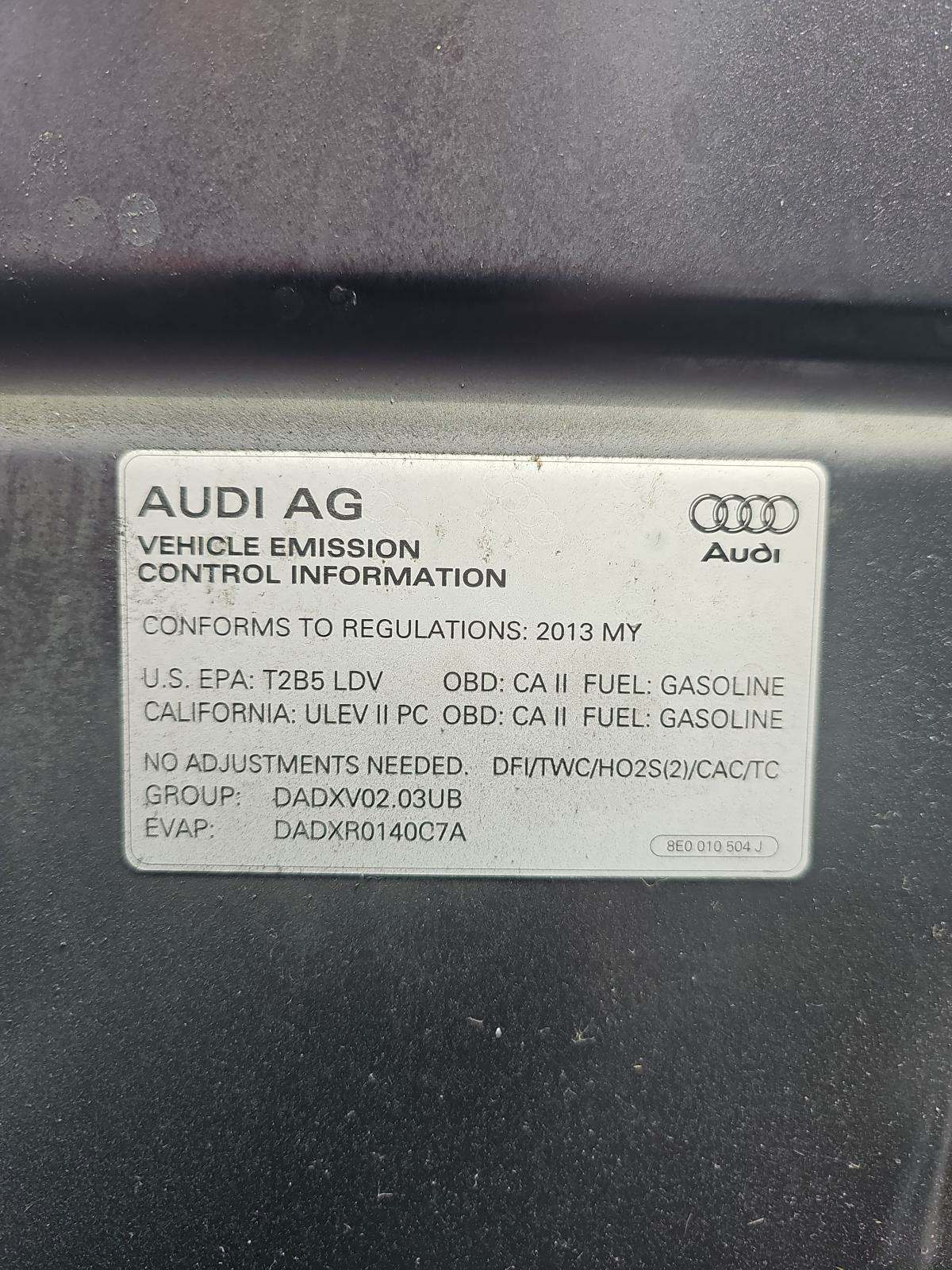 2013 Audi A6 2.0T Premium Plus FWD