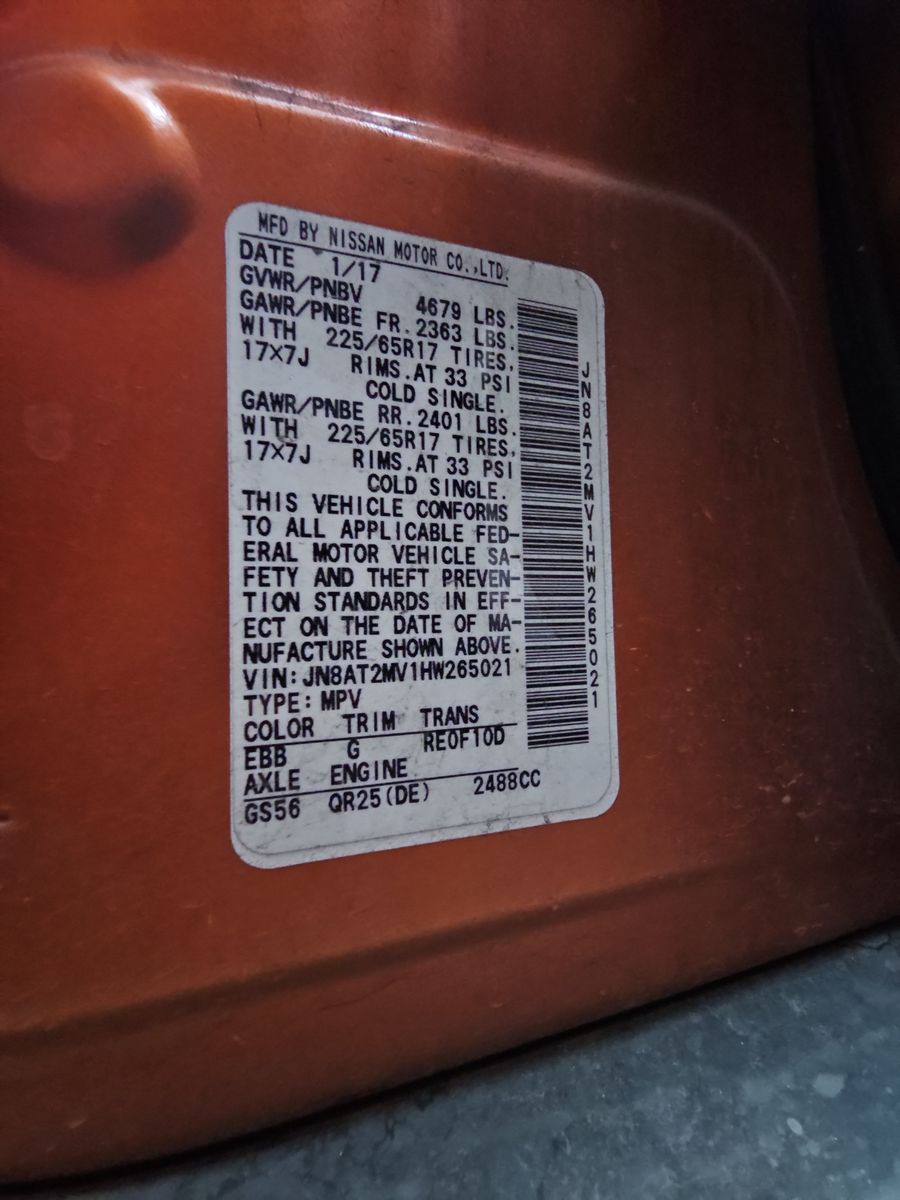 2017 Nissan Rogue SV AWD