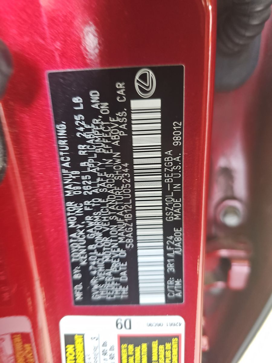 2020 Lexus ES ES 350 F SPORT FWD