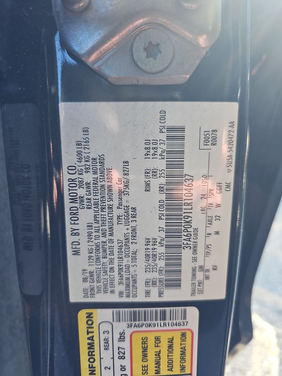 2020 Ford Fusion Titanium FWD