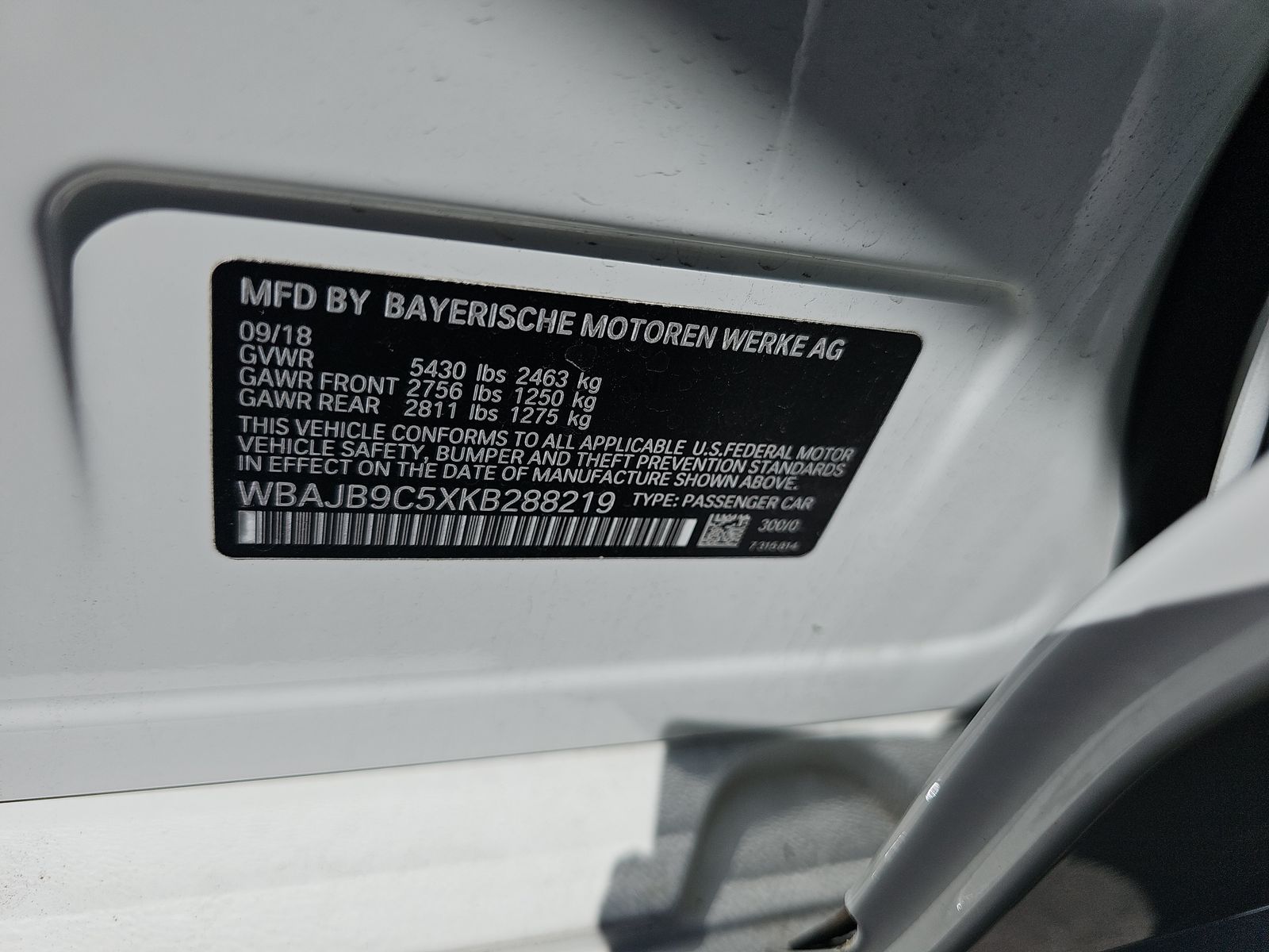 2019 BMW 5 Series M550i xDrive AWD