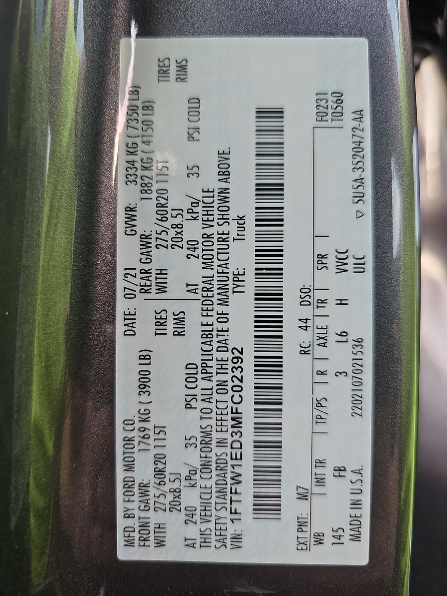 2021 Ford F-150 Hybrid XLT AWD