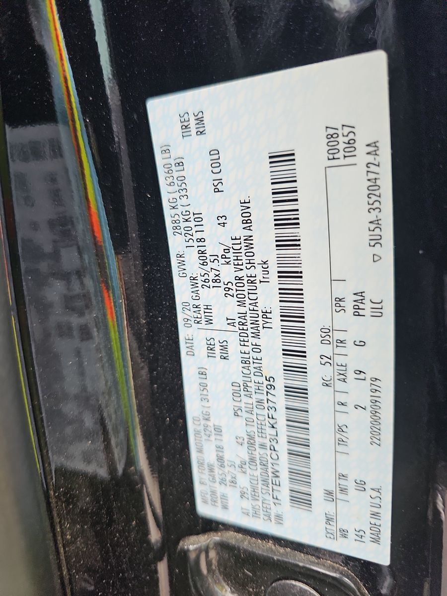 2020 Ford F-150 XLT RWD