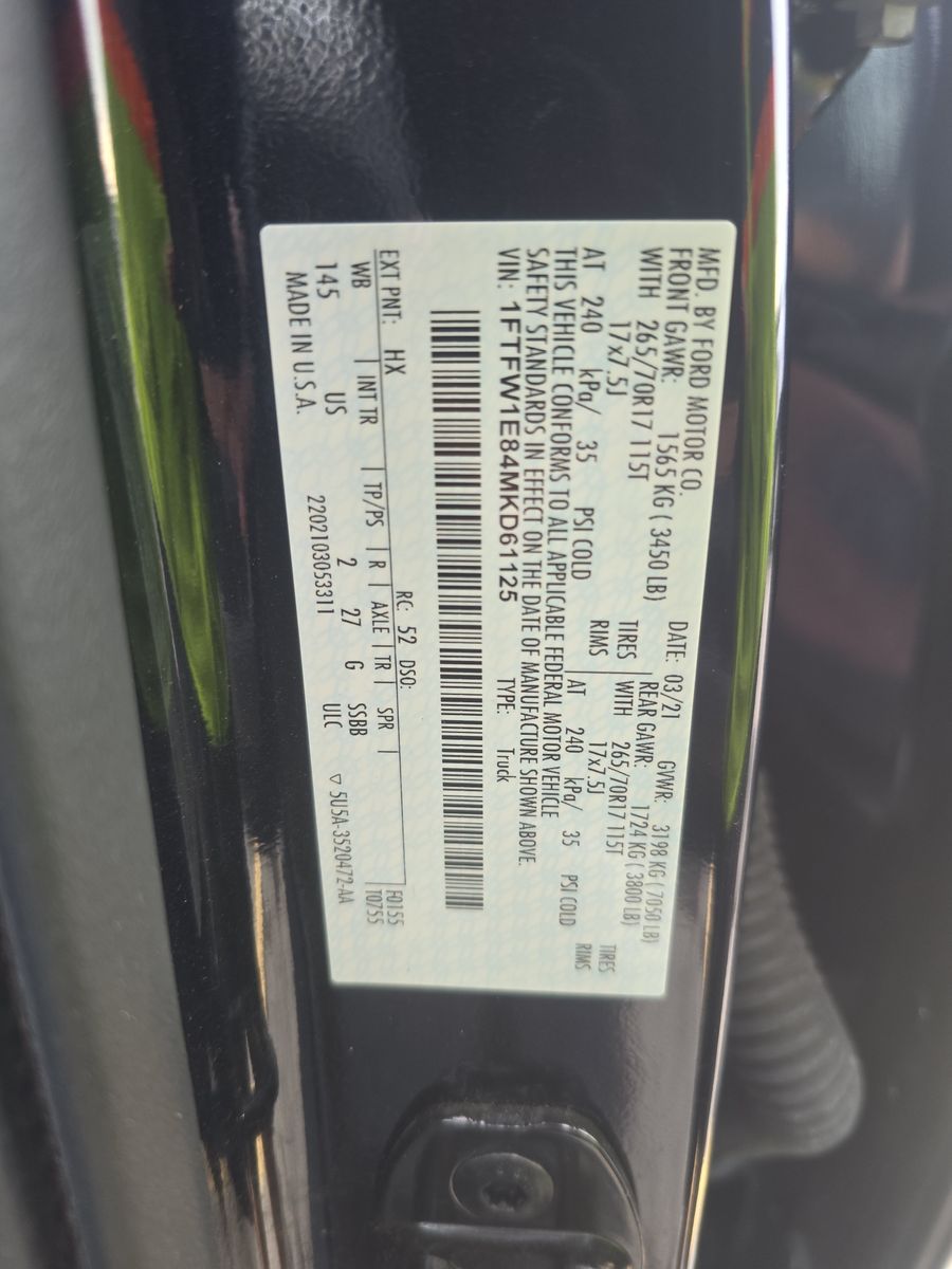 2021 Ford F-150 XLT AWD