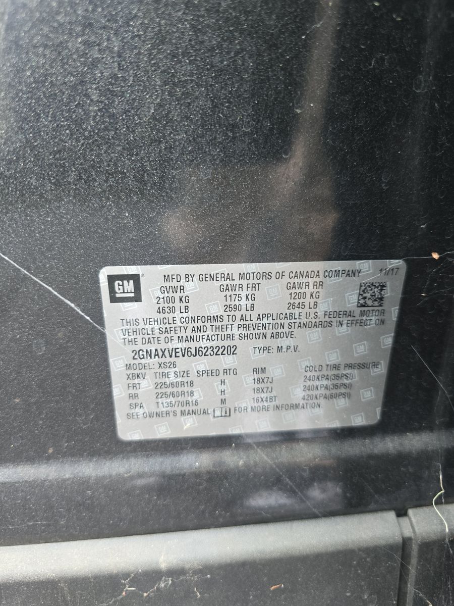 2018 Chevrolet Equinox Premier AWD