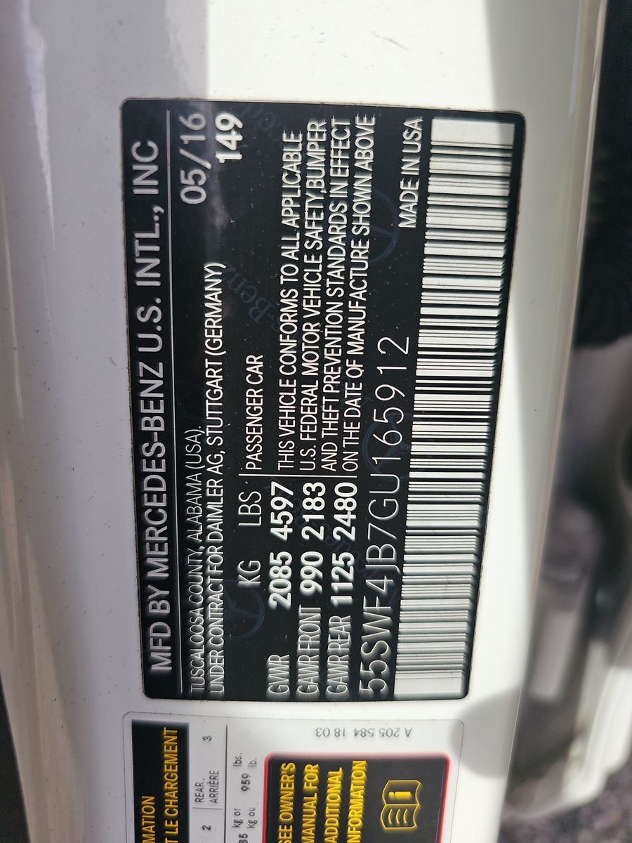 2016 Mercedes-Benz C-Class C 300 RWD