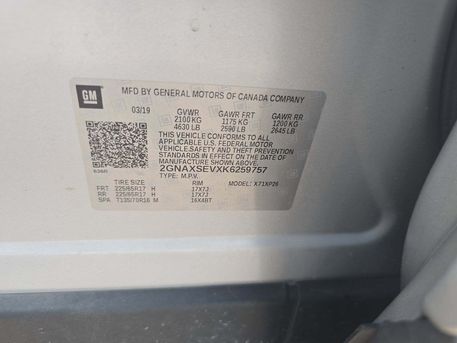 2019 Chevrolet Equinox LS AWD