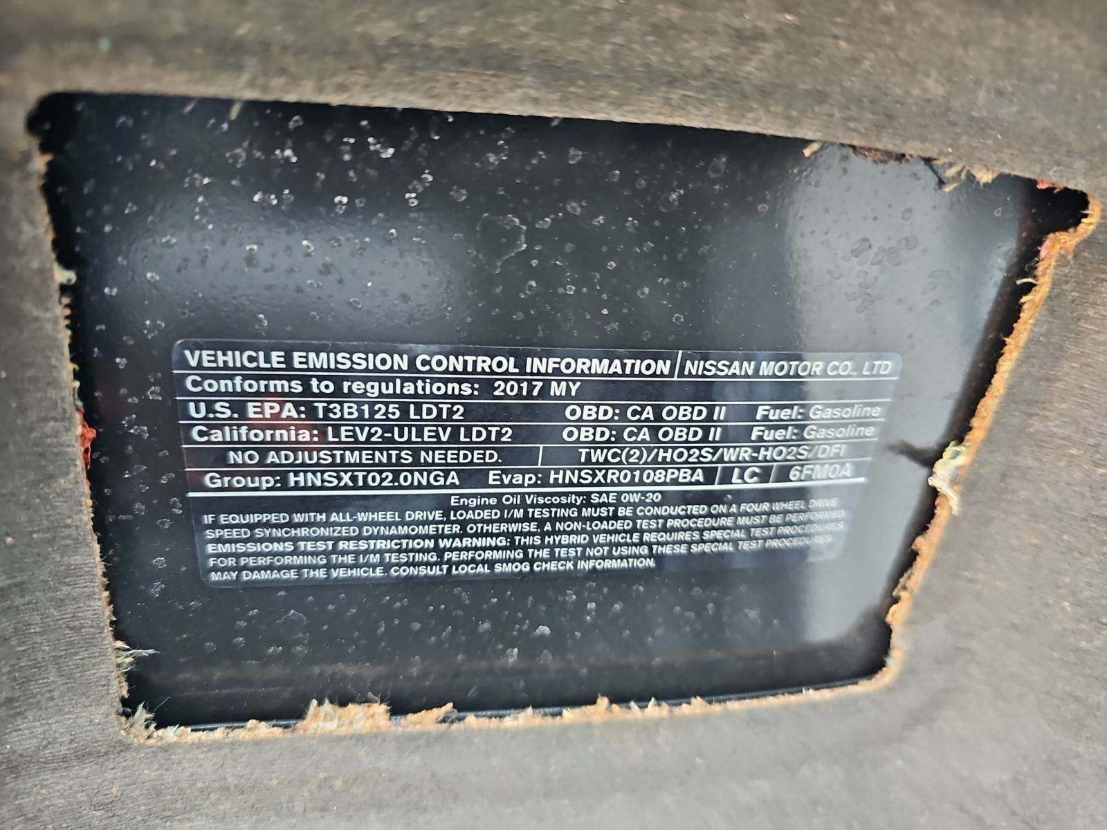 2017 Nissan Rogue Hybrid SV FWD