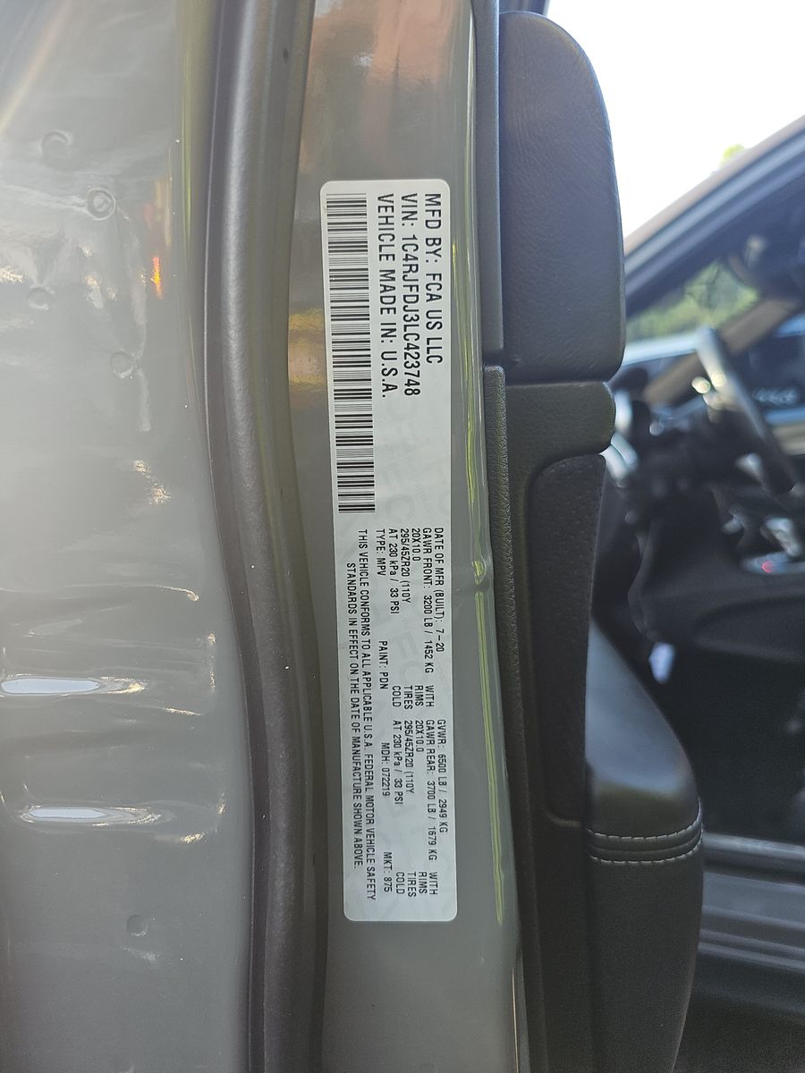 2020 Jeep Grand Cherokee SRT AWD