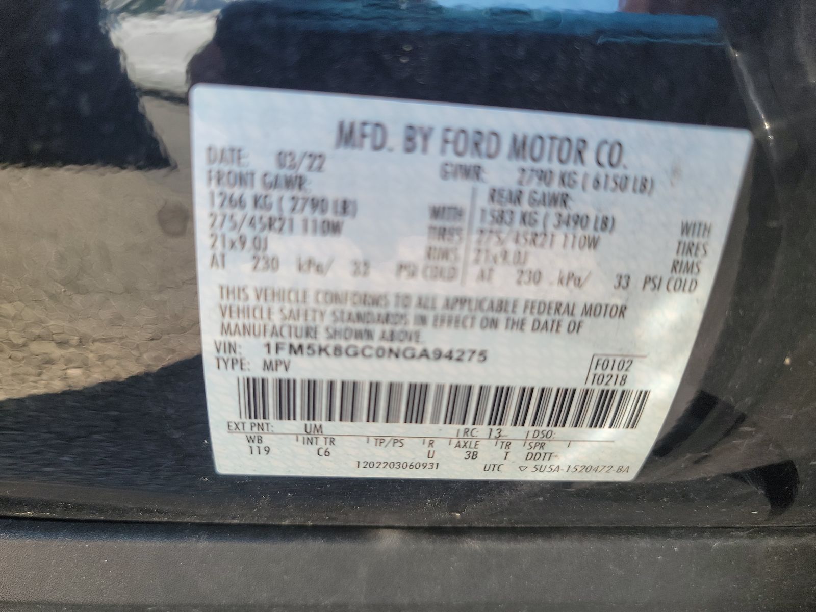 2022 Ford Explorer ST AWD