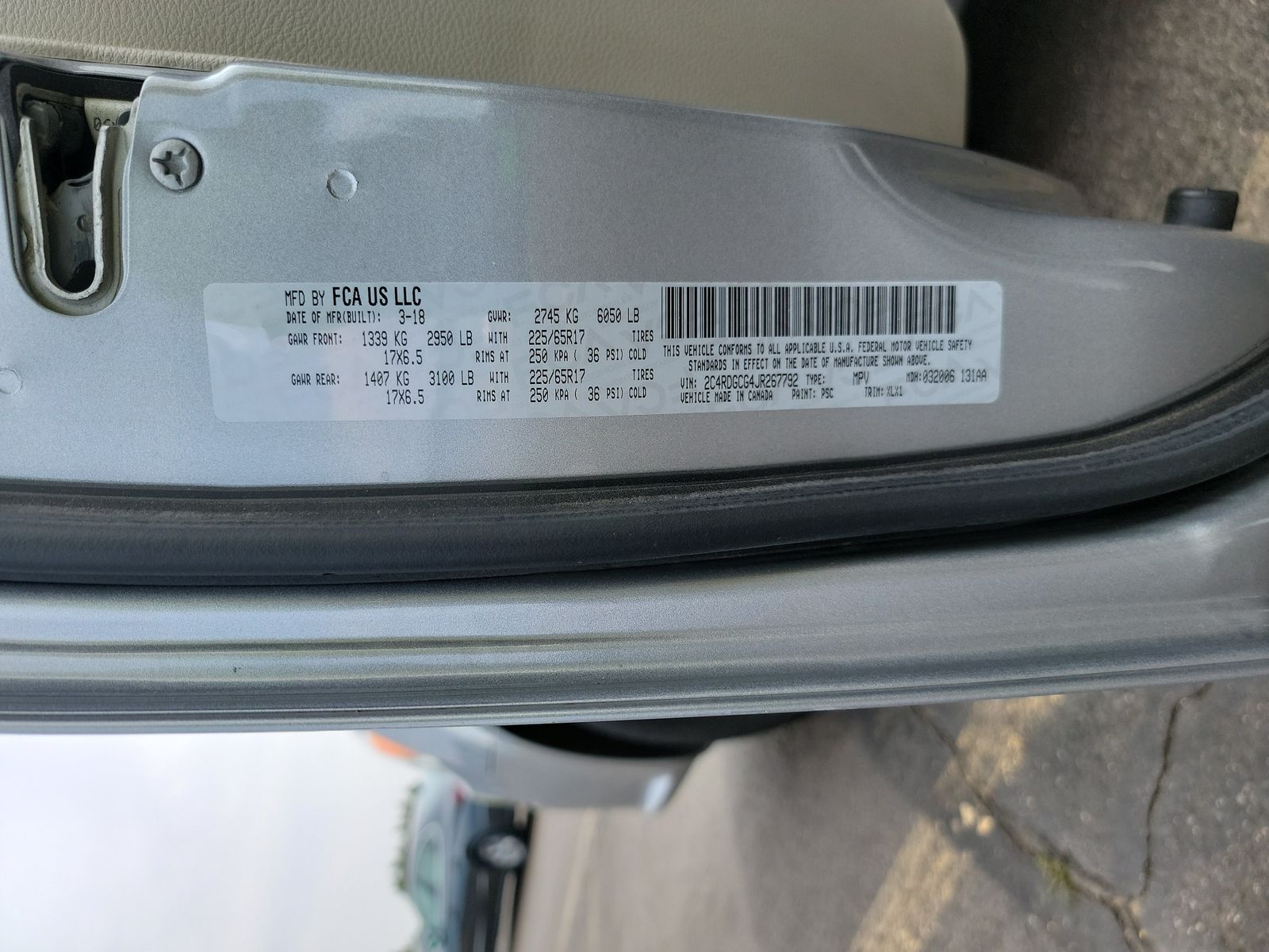 2018 Dodge Grand Caravan SXT FWD