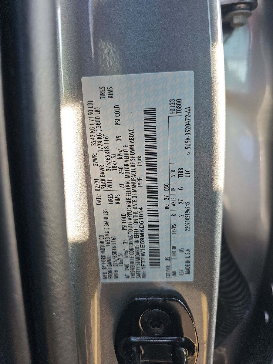 2021 Ford F-150 XLT AWD