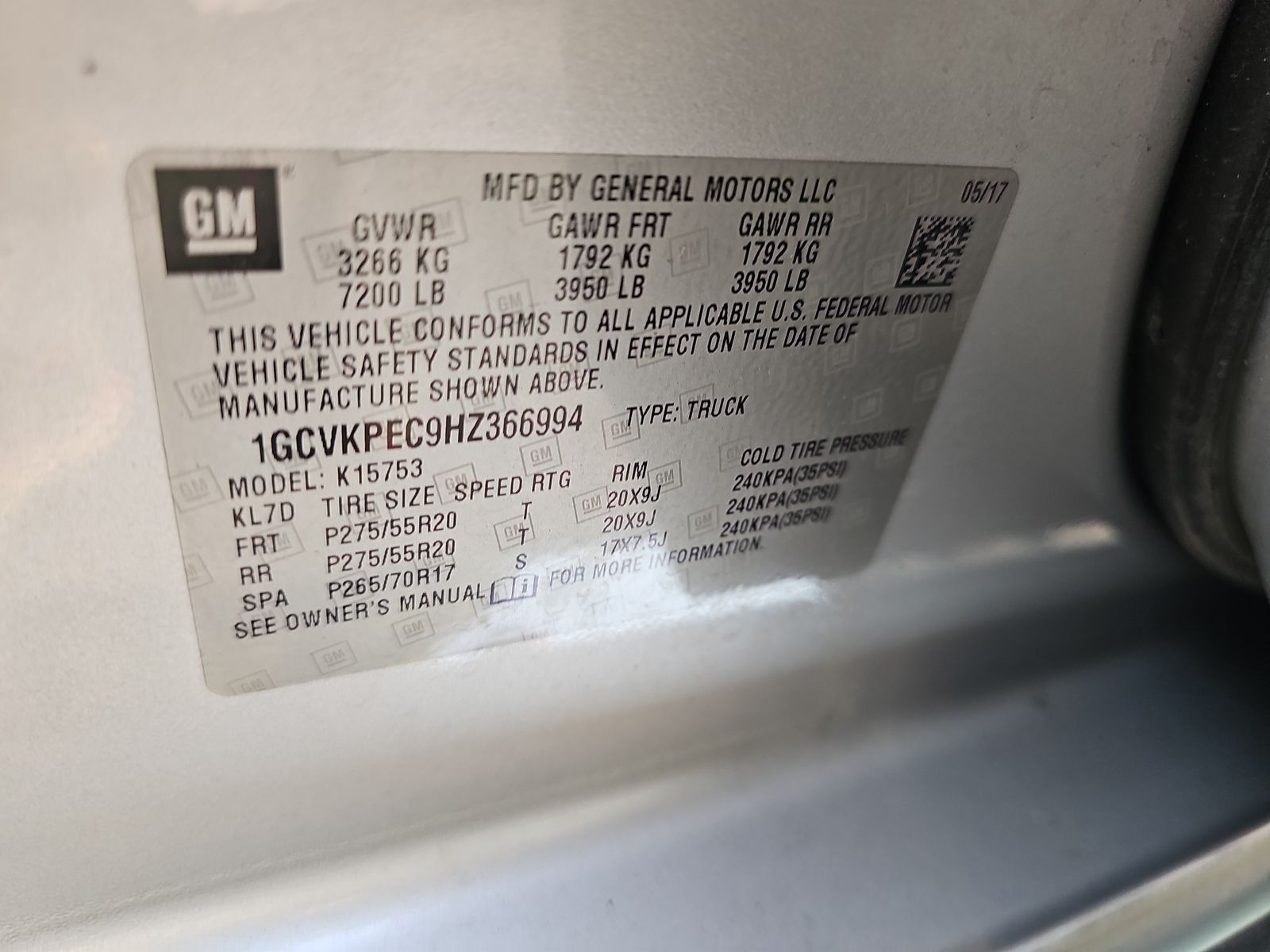 2017 Chevrolet Silverado 1500 Custom AWD