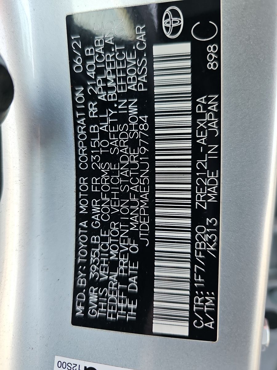 2022 Toyota Corolla LE FWD