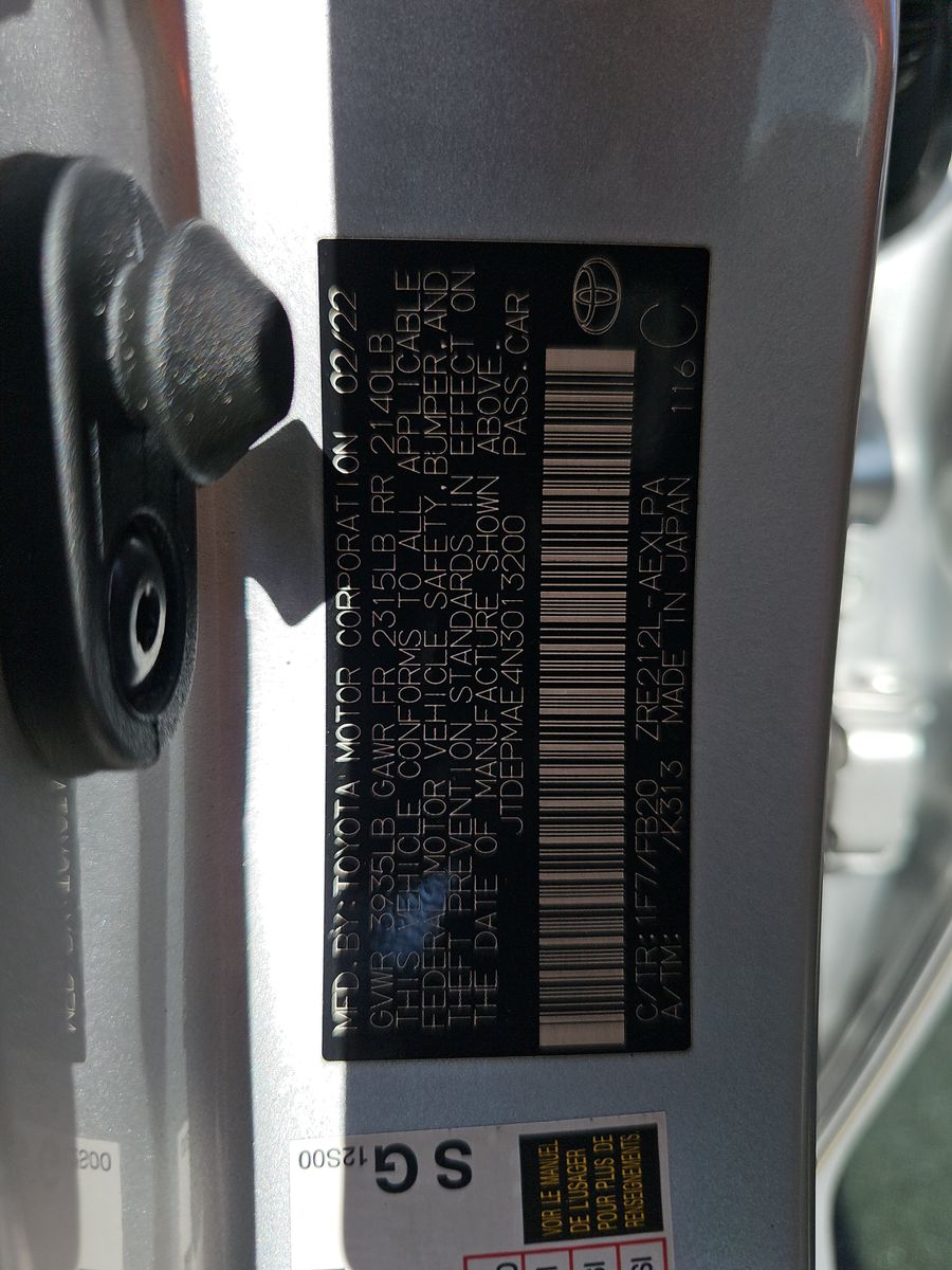 2022 Toyota Corolla LE FWD