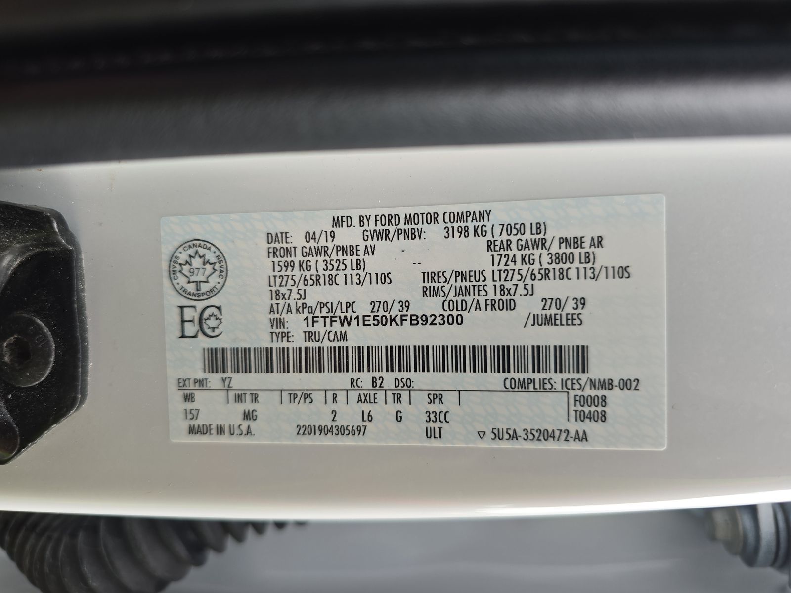 2019 Ford F-150 XLT AWD