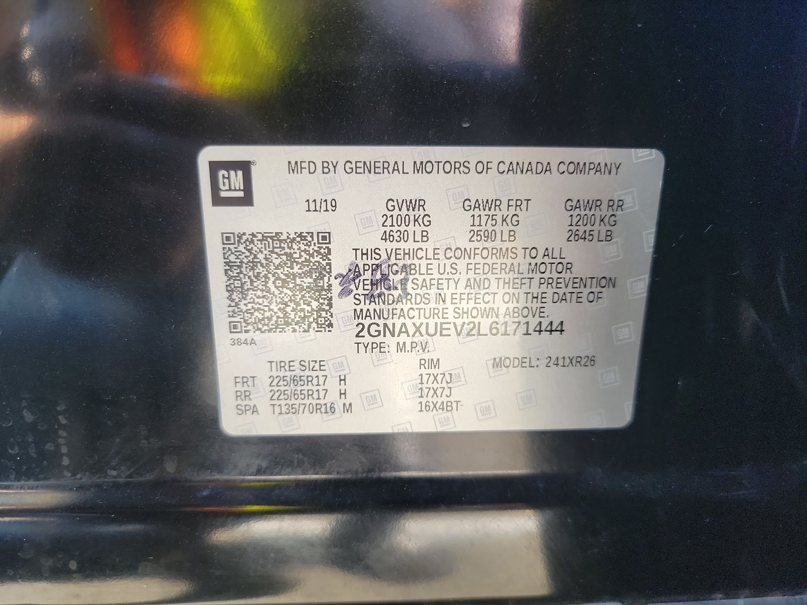 2020 Chevrolet Equinox LT AWD