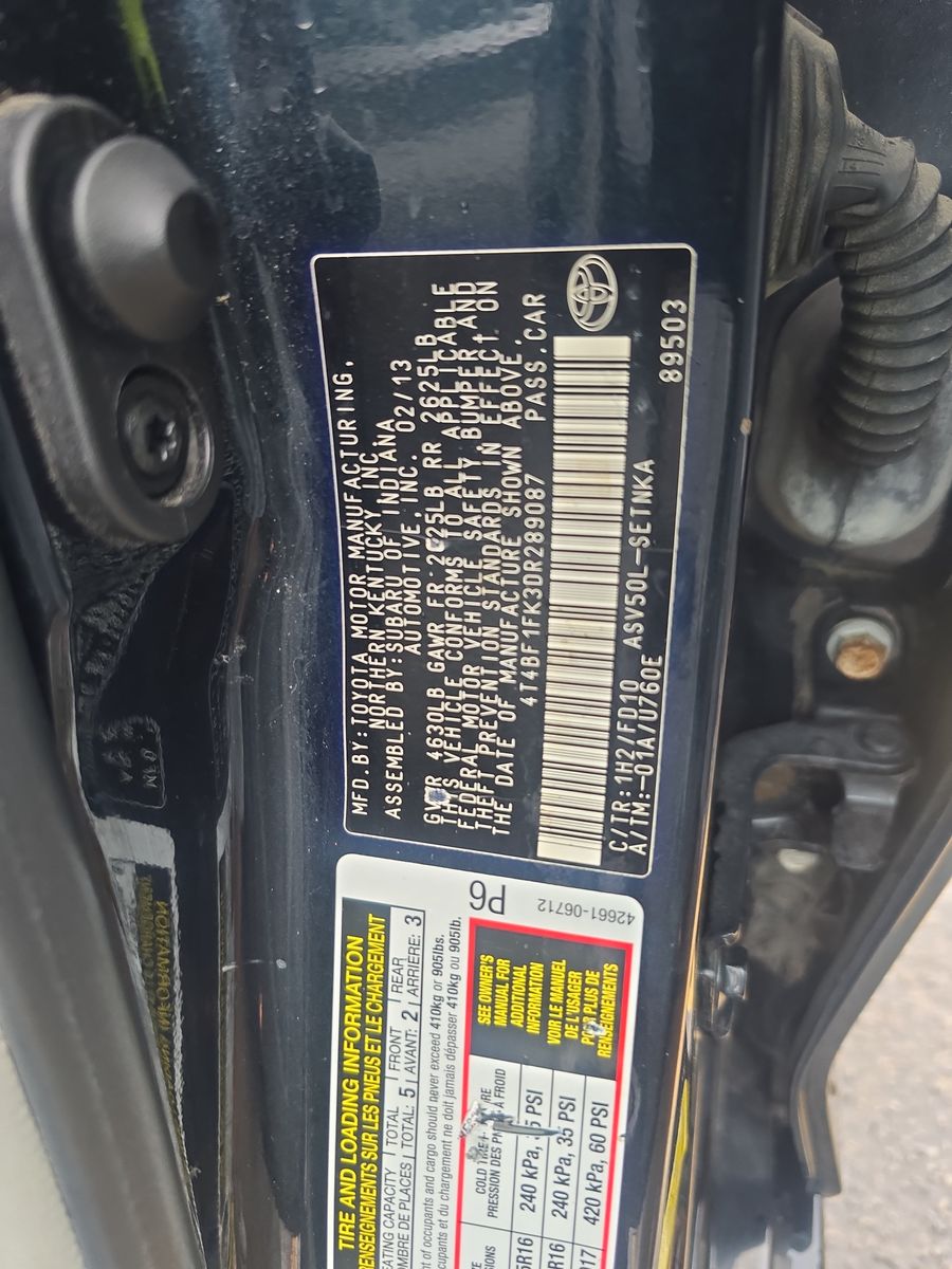 2013 Toyota Camry LE FWD