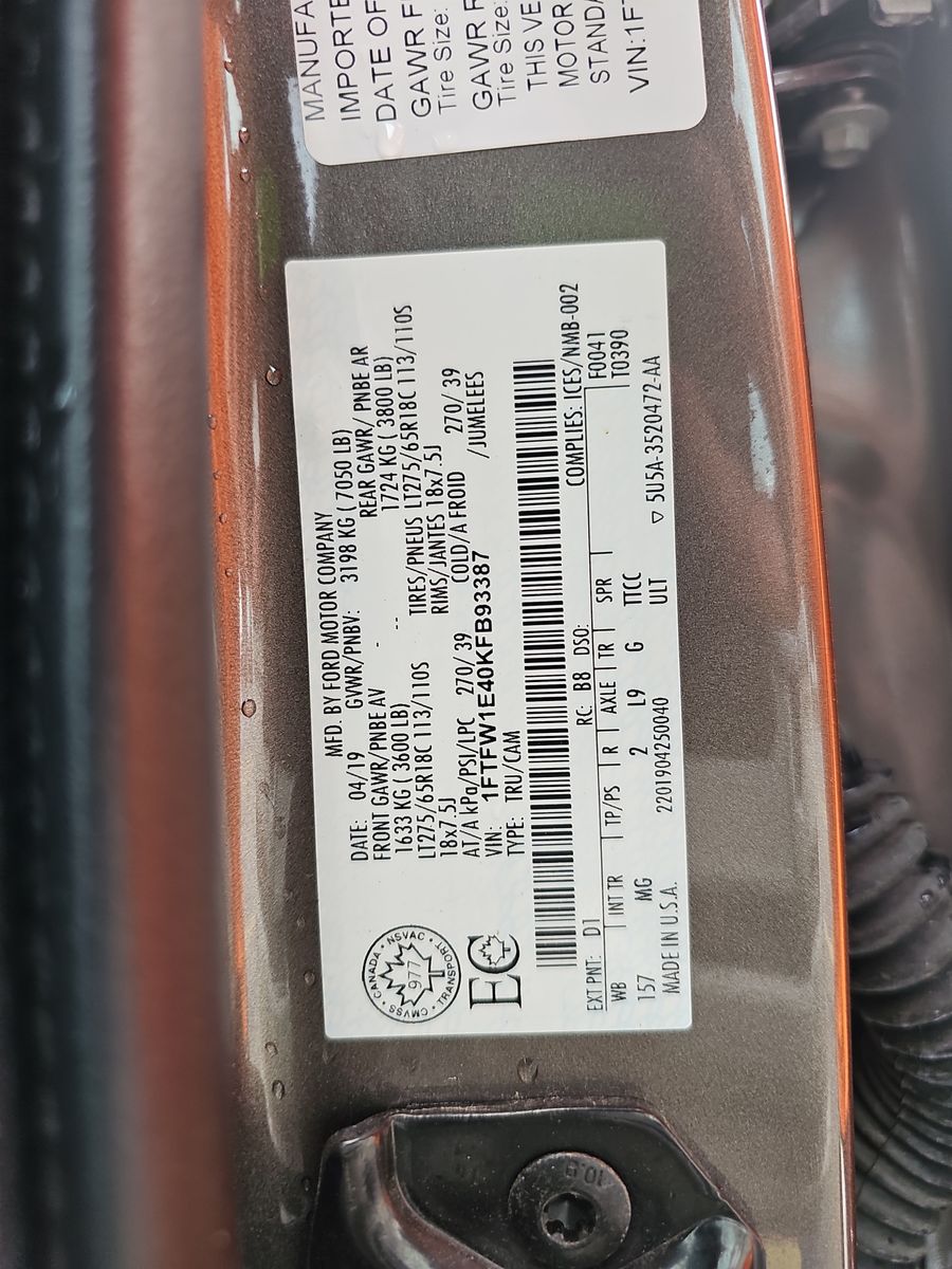 2019 Ford F-150 XLT AWD