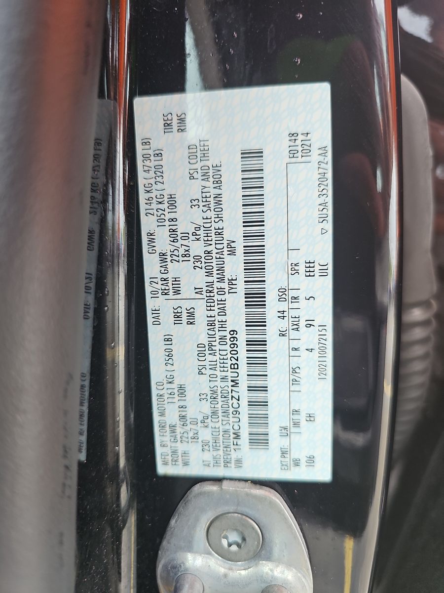 2021 Ford Escape Hybrid SEL AWD