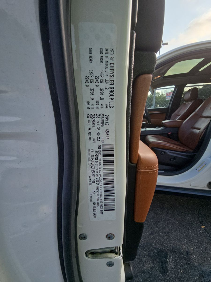 2012 Jeep Grand Cherokee Overland AWD