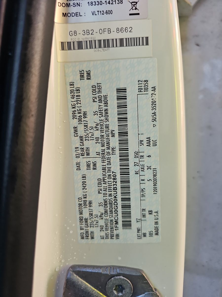 2019 Ford Escape SE FWD