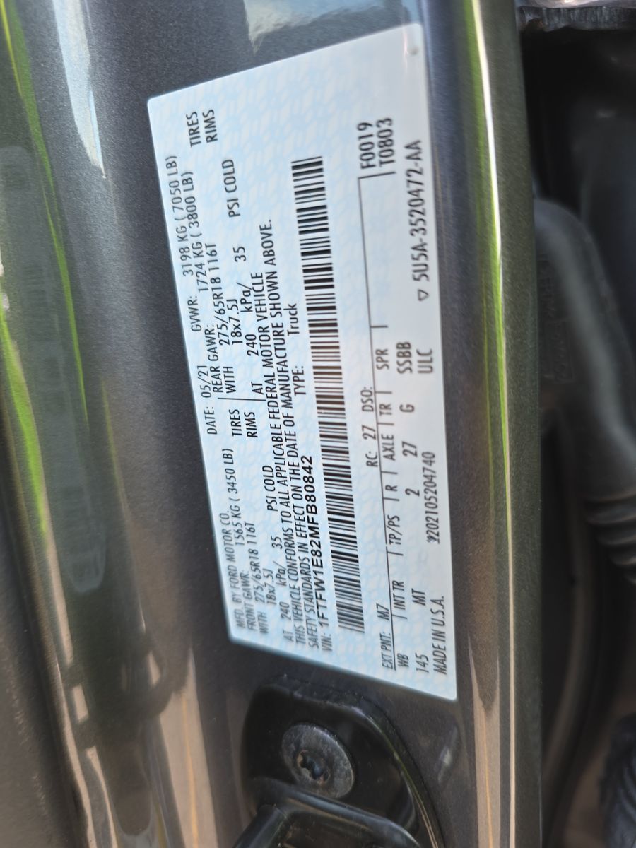 2021 Ford F-150 XLT AWD