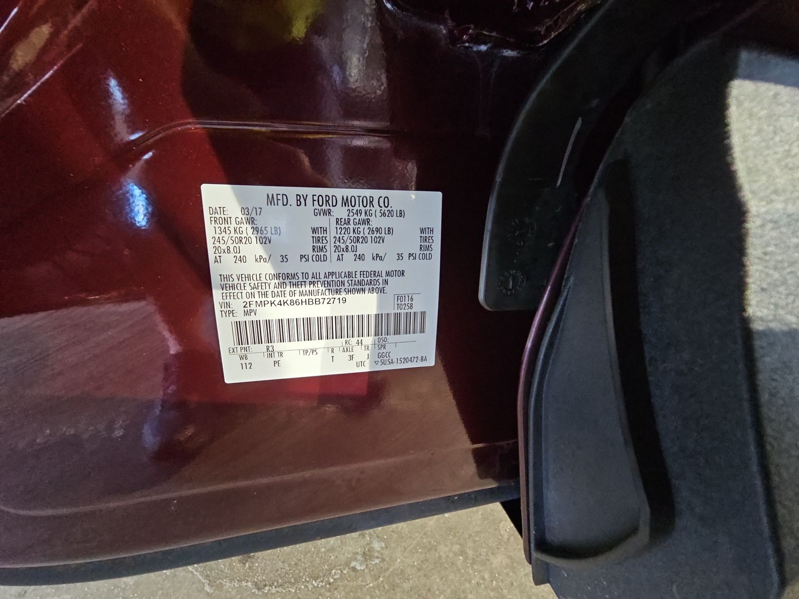 2017 Ford Edge Titanium AWD