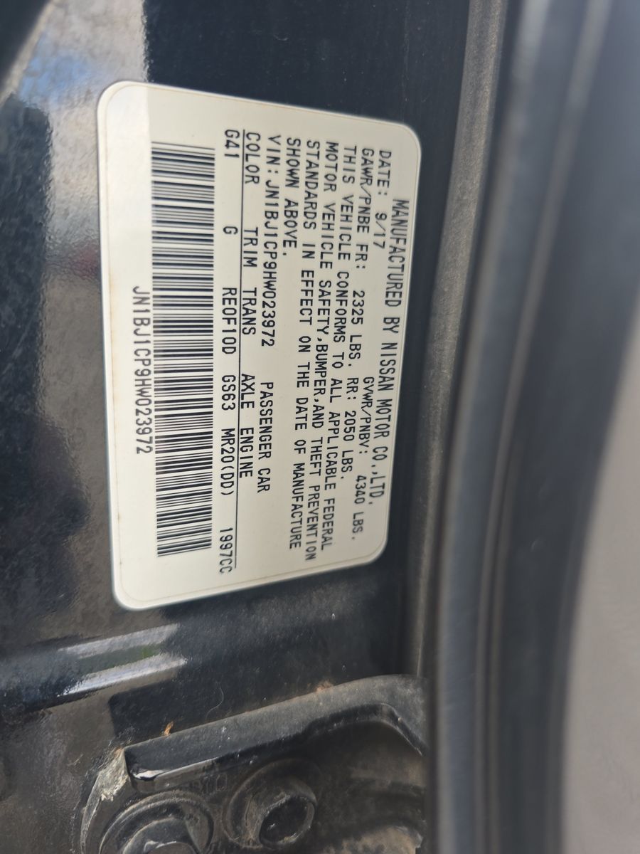 2017 Nissan Rogue Sport S FWD