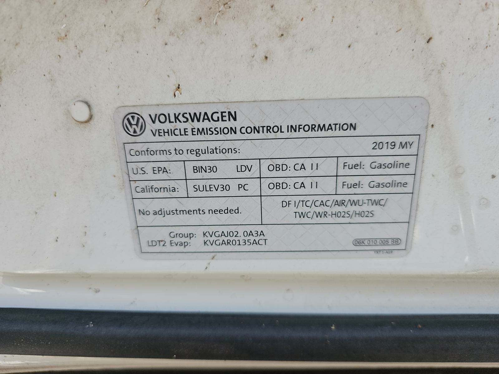 2019 Volkswagen Tiguan 2.0T SE AWD