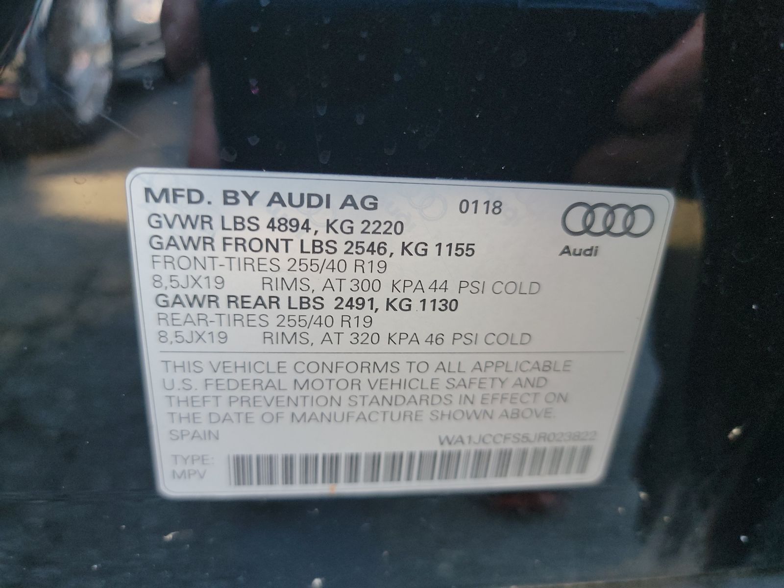 2018 Audi Q3 2.0T Sport Premium Plus AWD