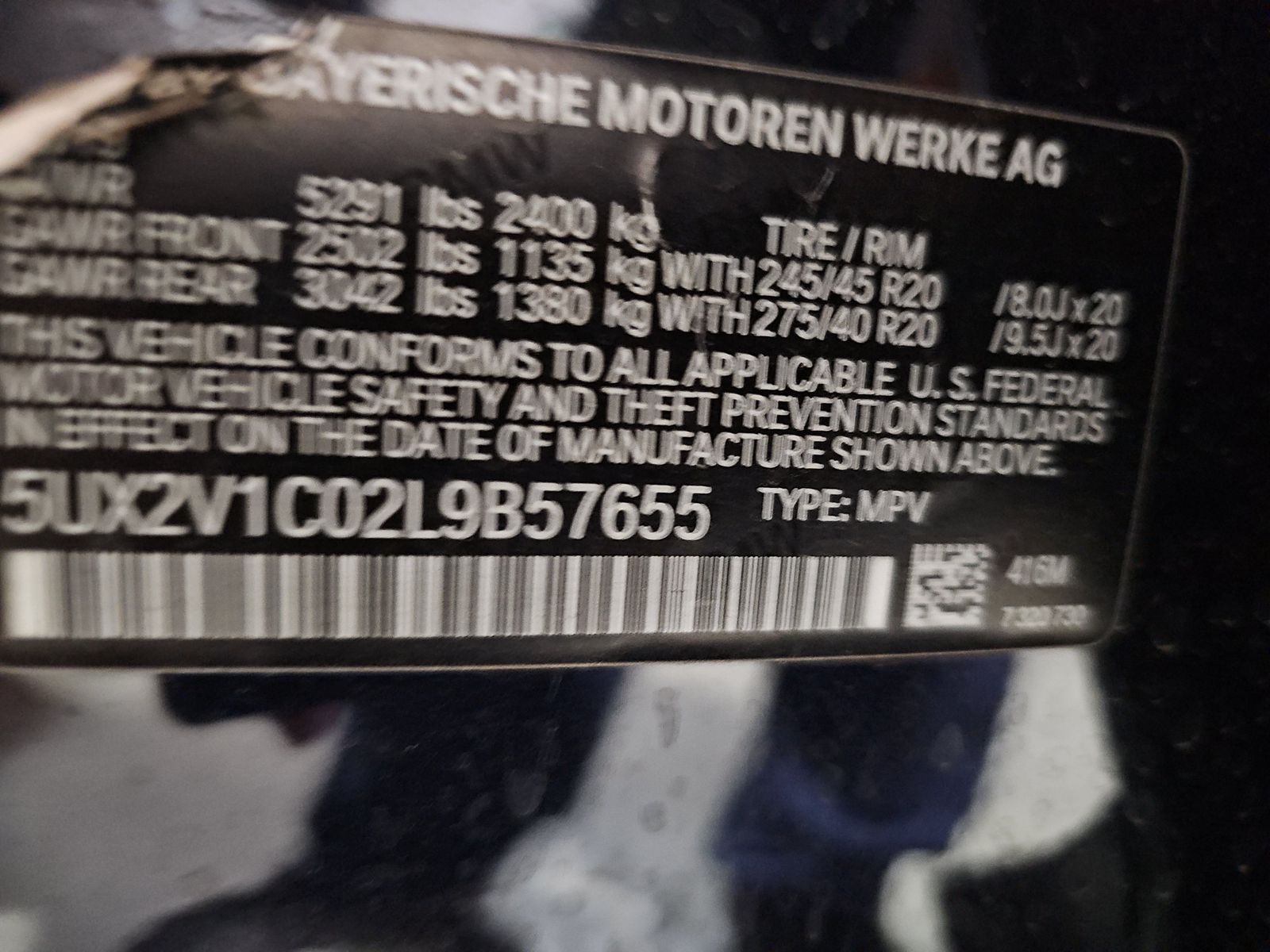 2020 BMW X4 xDrive30i AWD