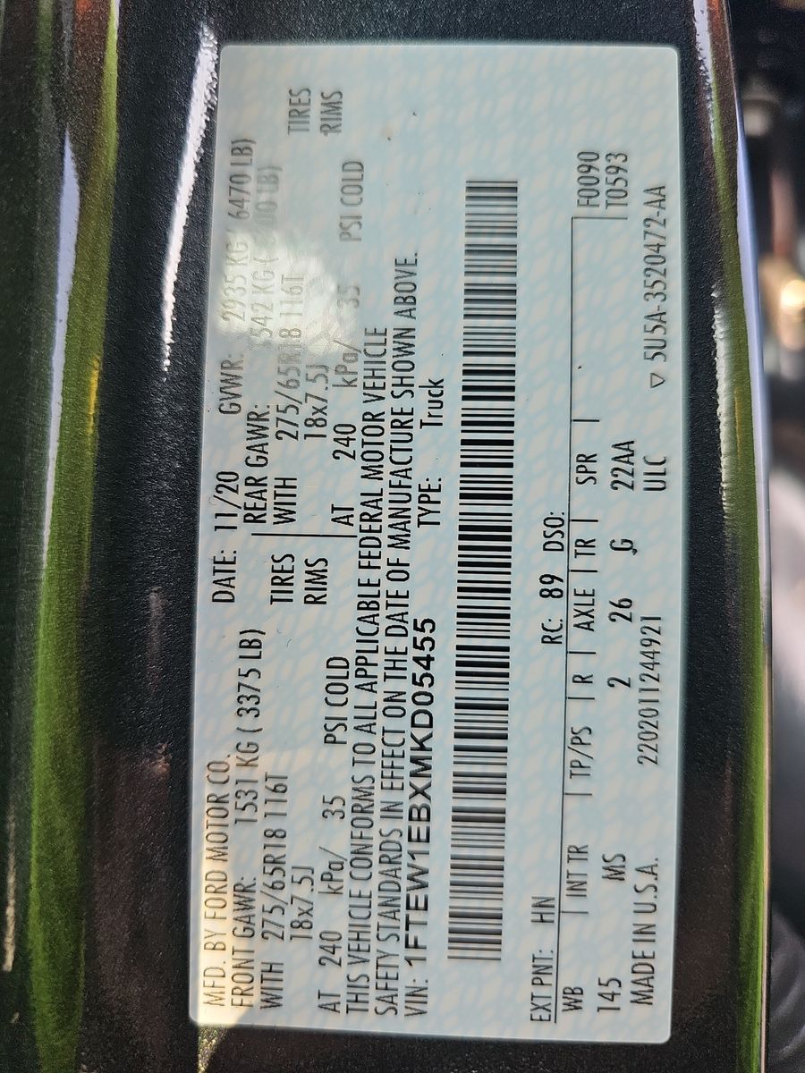 2021 Ford F-150 XLT AWD