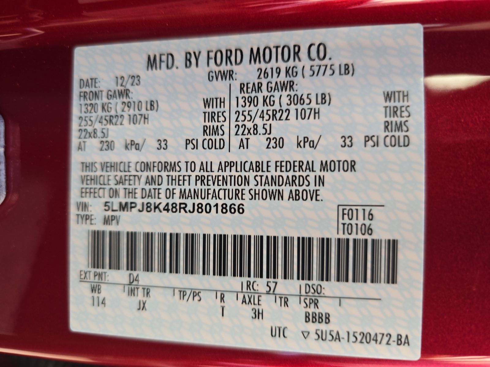 2024 Lincoln Nautilus Reserve AWD