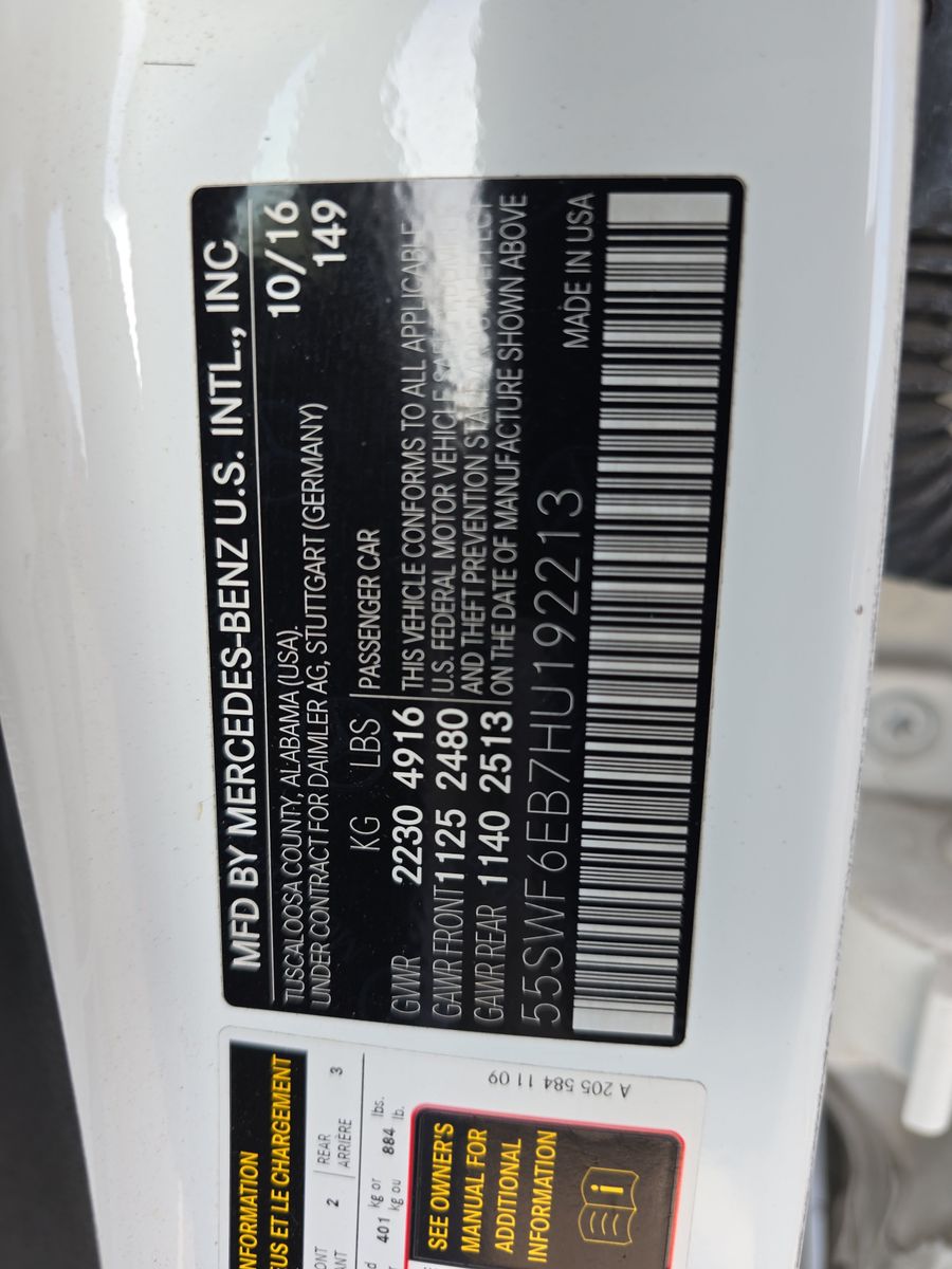 2017 Mercedes-Benz C-Class AMG C 43 AWD