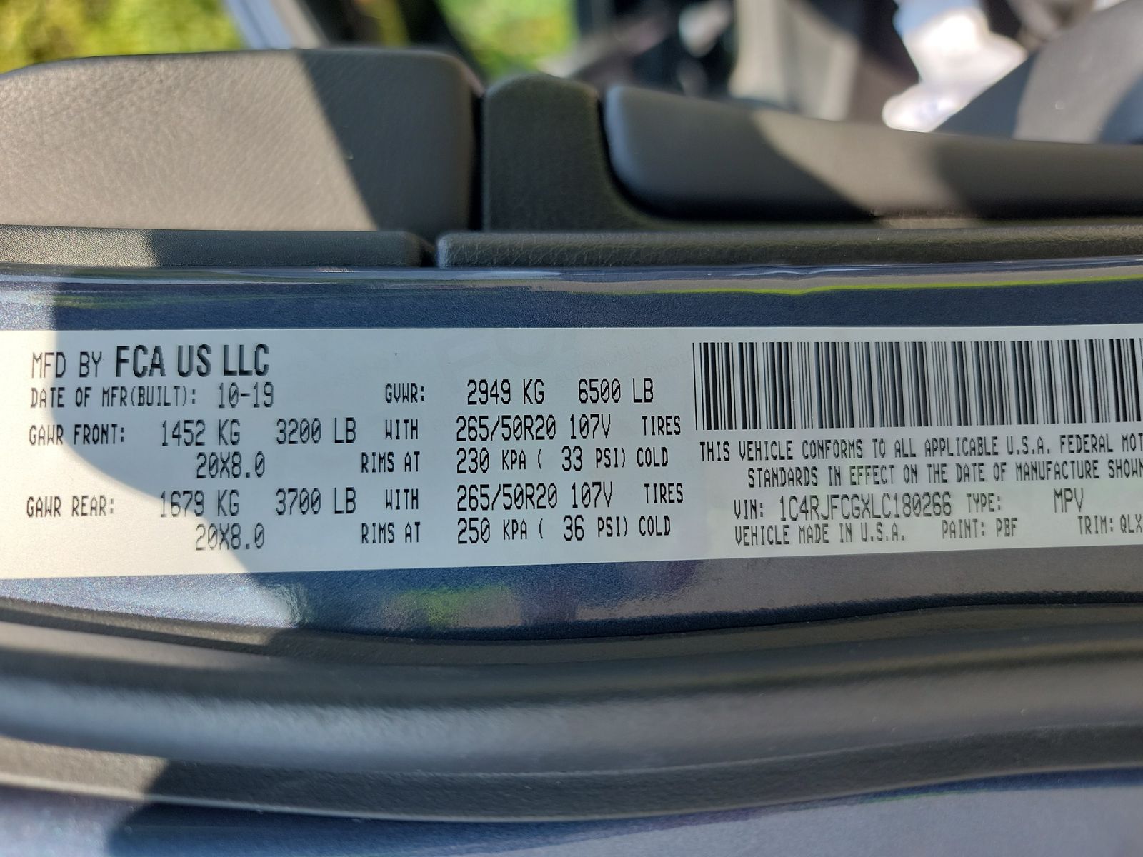 2020 Jeep Grand Cherokee Overland High Altitude Edition AWD