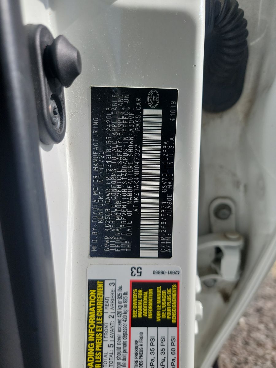 2021 Toyota Camry TRD FWD