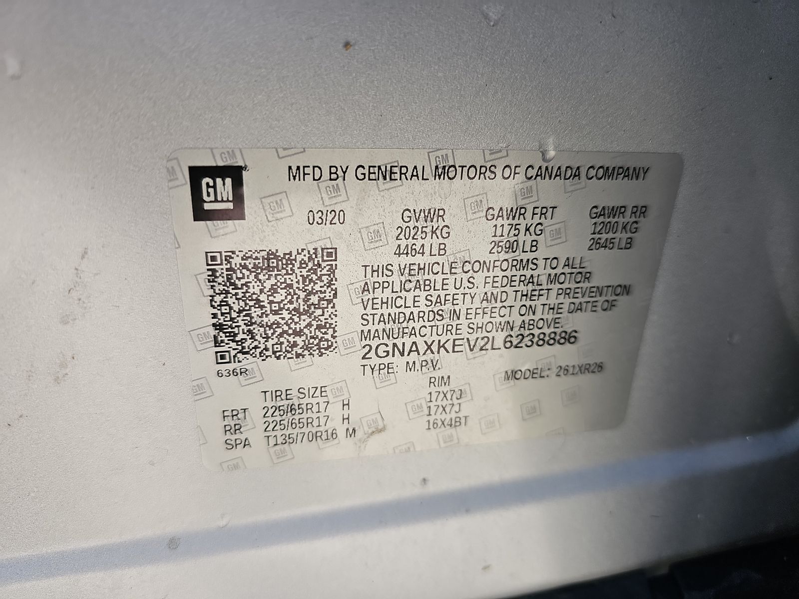 2020 Chevrolet Equinox LT FWD