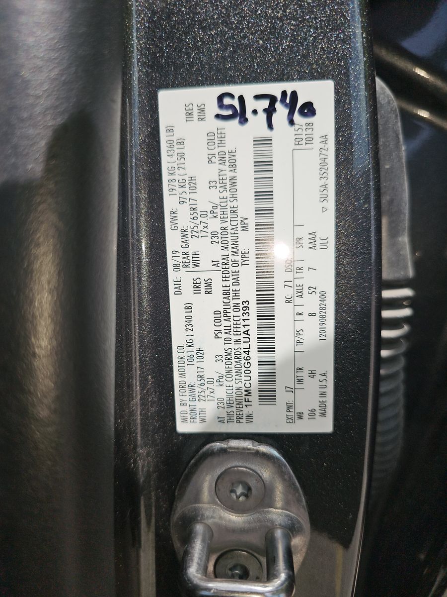 2020 Ford Escape SE FWD