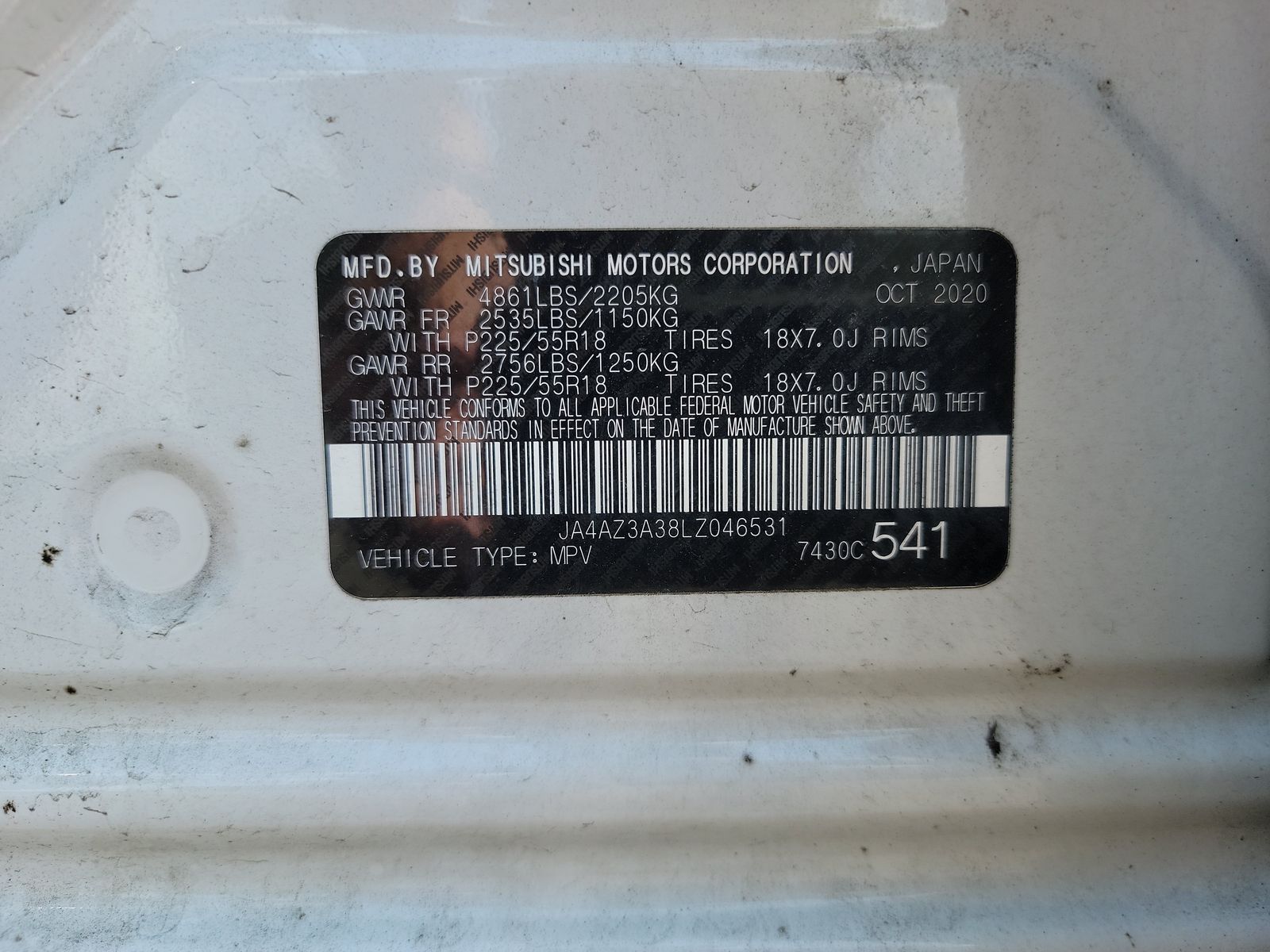 2020 Mitsubishi Outlander SEL AWD