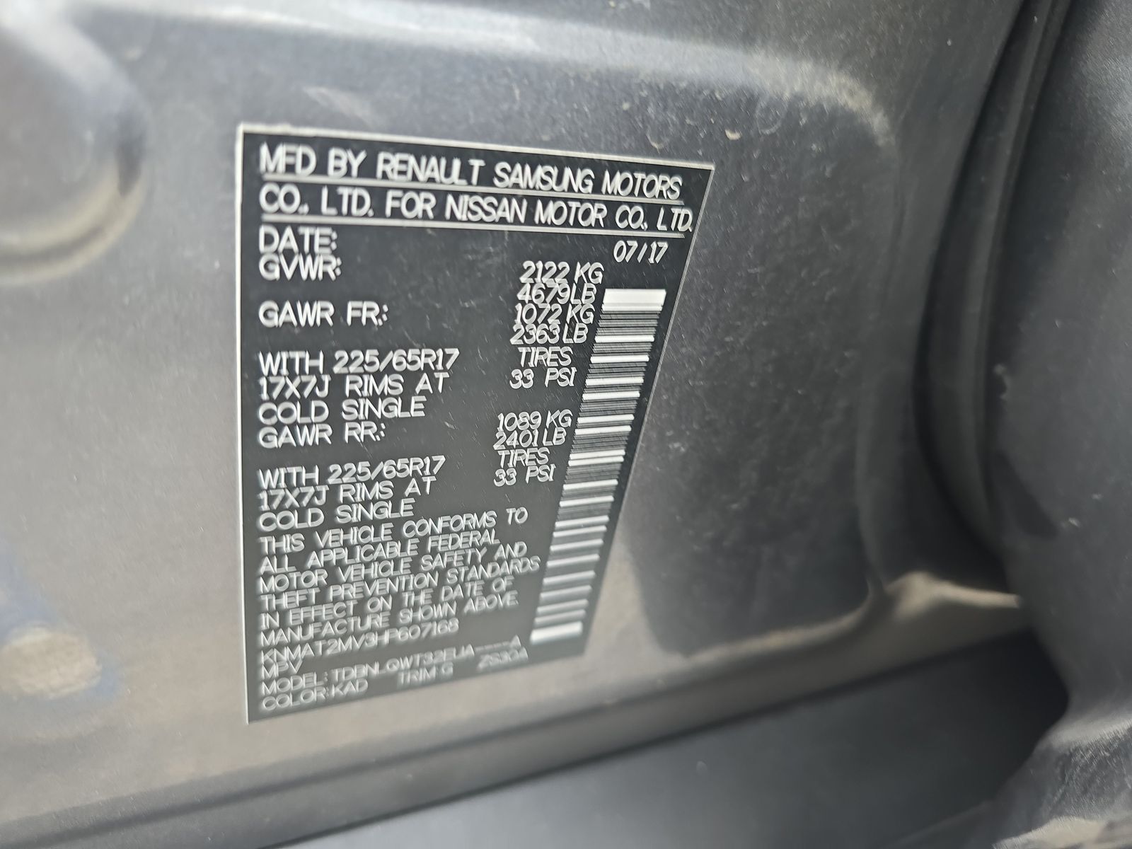 2017 Nissan Rogue SV AWD