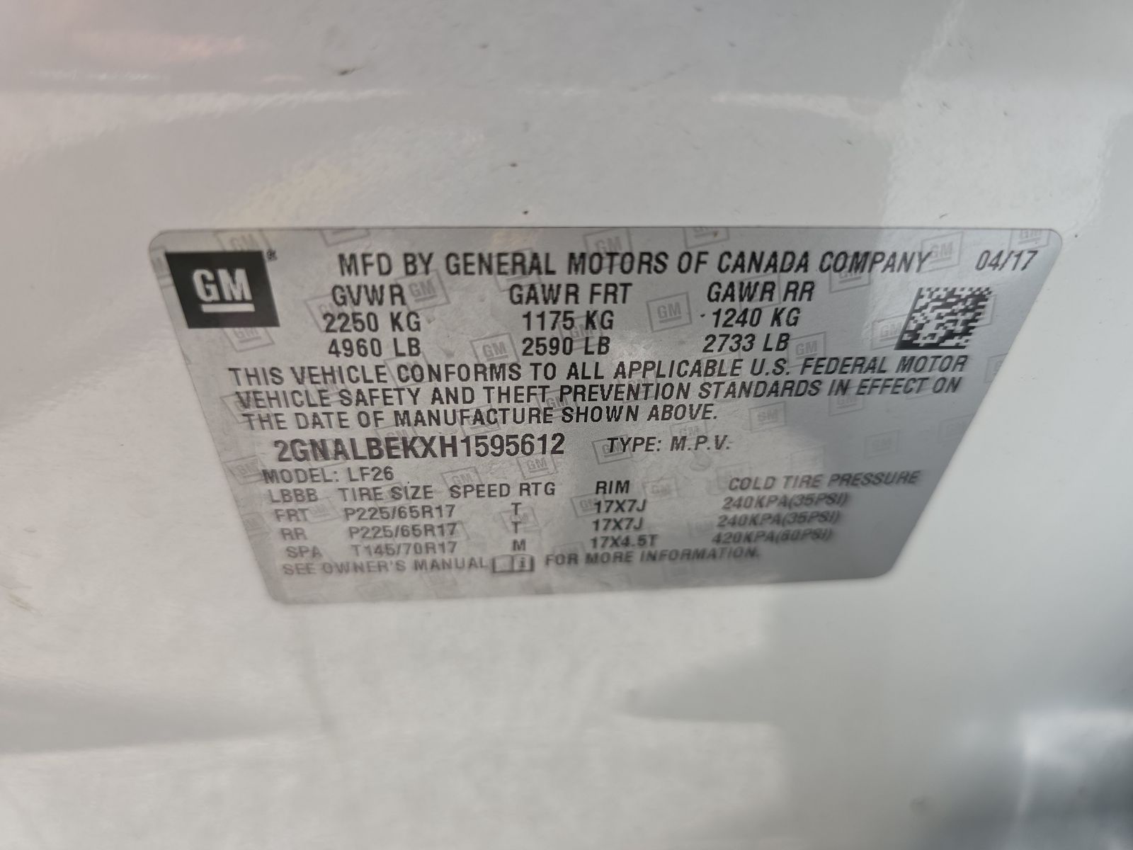 2017 Chevrolet Equinox LS FWD