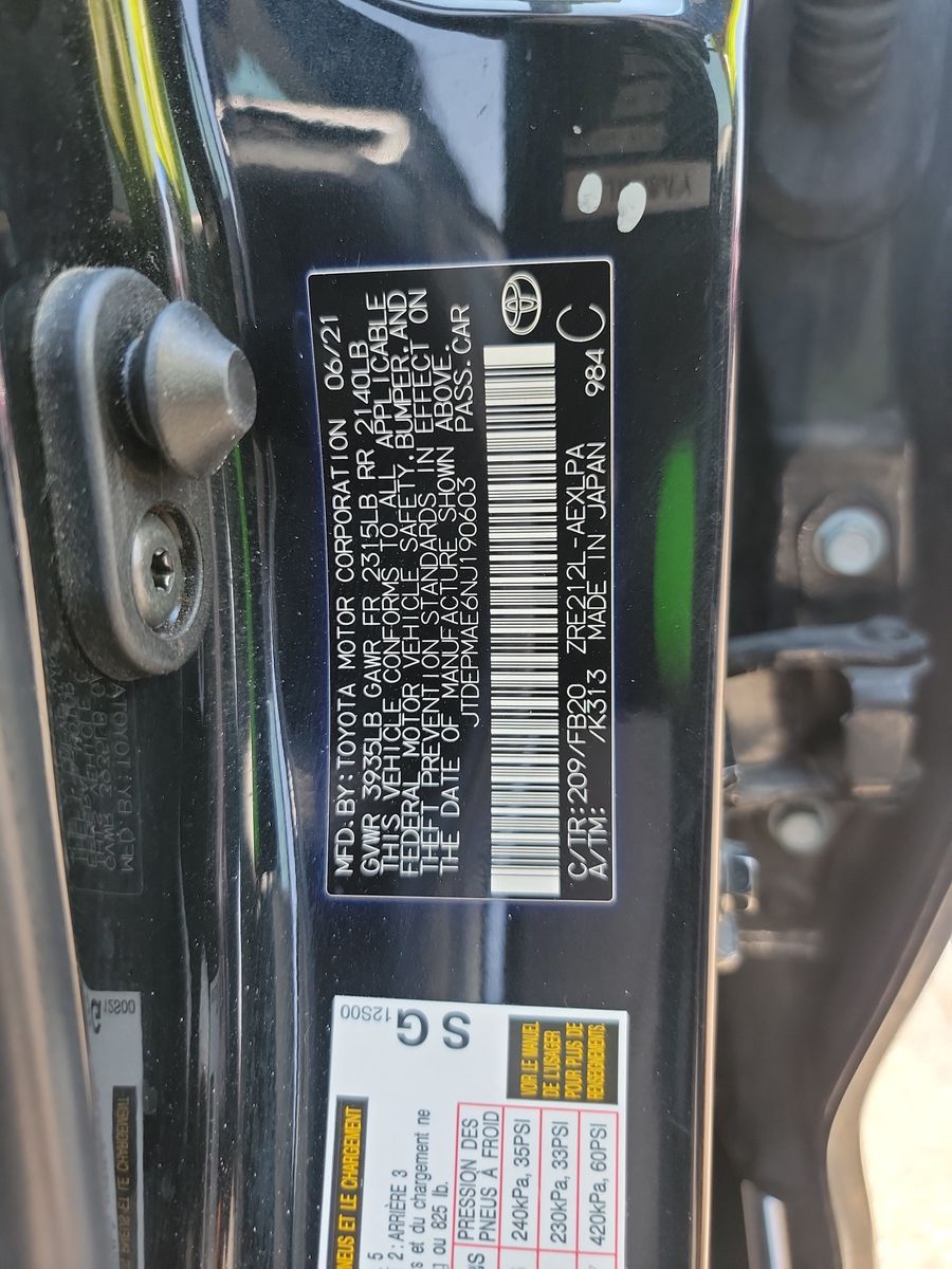 2022 Toyota Corolla LE FWD